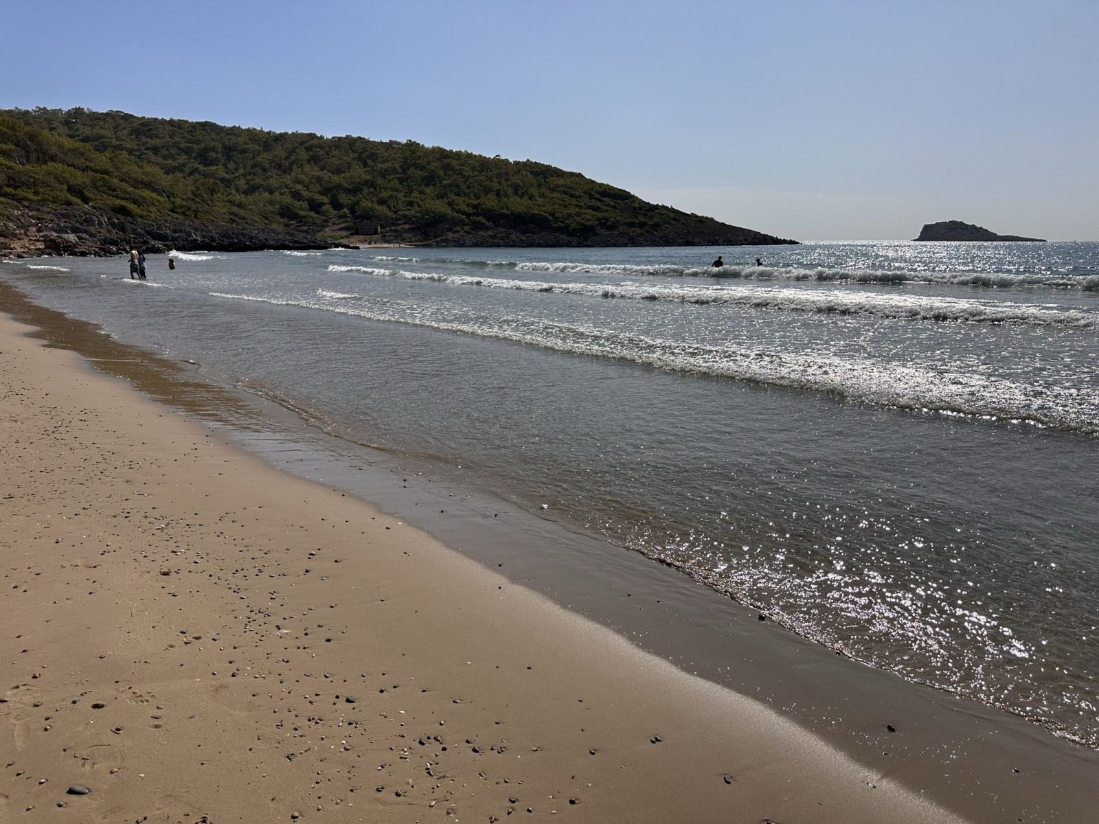 Пляж Инджекум (İncekum) в районе Aydıncık