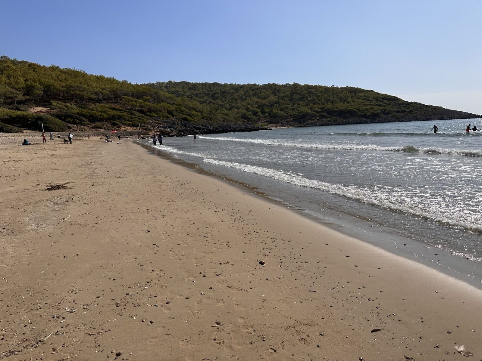 Пляж Инджекум (İncekum) в районе Aydıncık