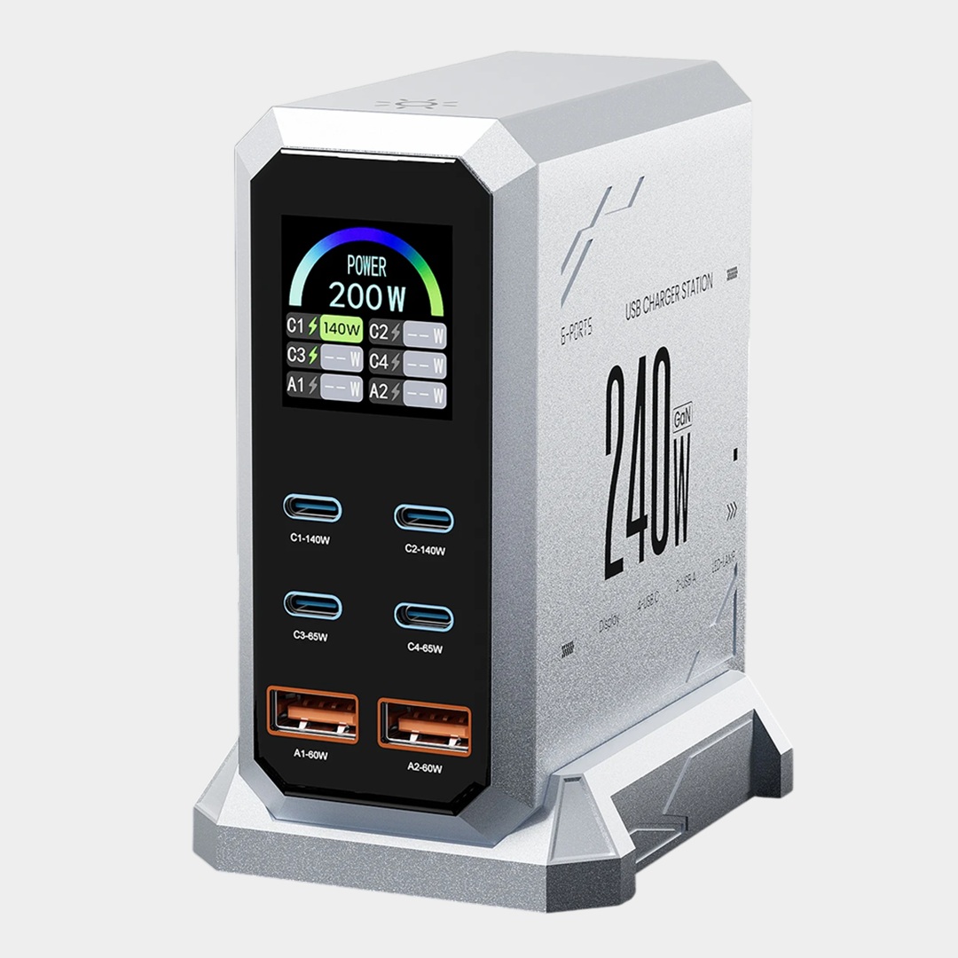 Настольная GaN-зарядка от ASOMETECH, 3 194 вместо 5 513 рублей  