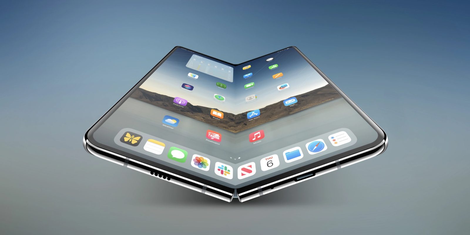 Складной iPhone будет похож на два соединённых iPhone Air Складной iPhone будет похож на два соединённых iPhone Air