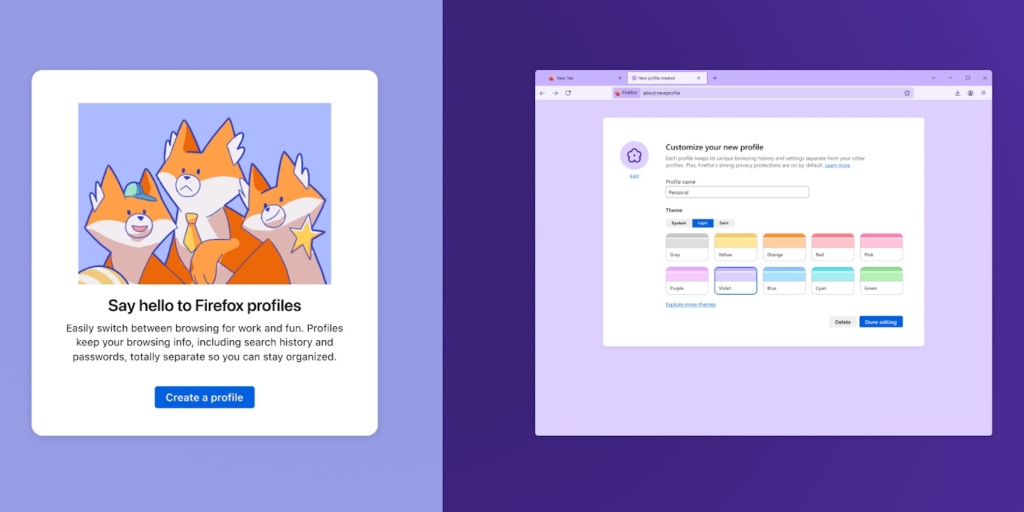 В Firefox появятся профили для разделения личных, рабочих и других задач В Firefox появятся профили для разделения личных, рабочих и других задач