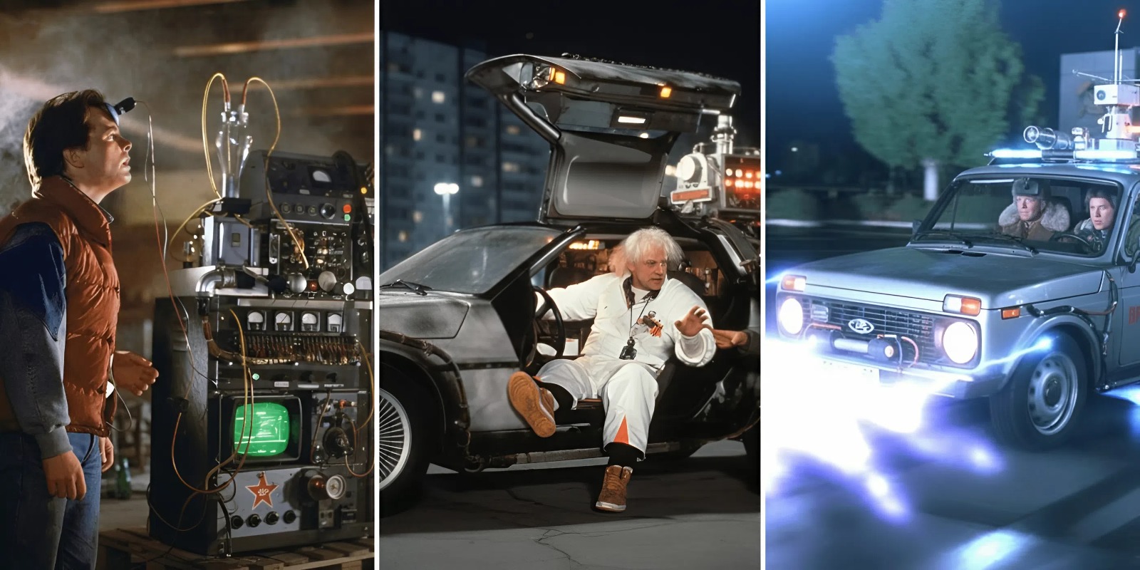 Док и Марти на «Ниве»: нейросеть перенесла «Назад в будущее» в СССР Док и Марти на «Ниве»: нейросеть перенесла «Назад в будущее» в СССР