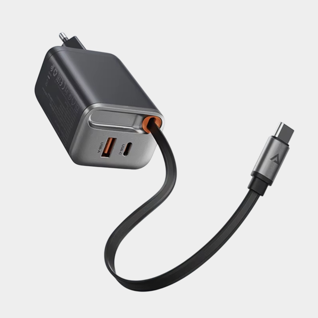 GaN-зарядка с кабелем 