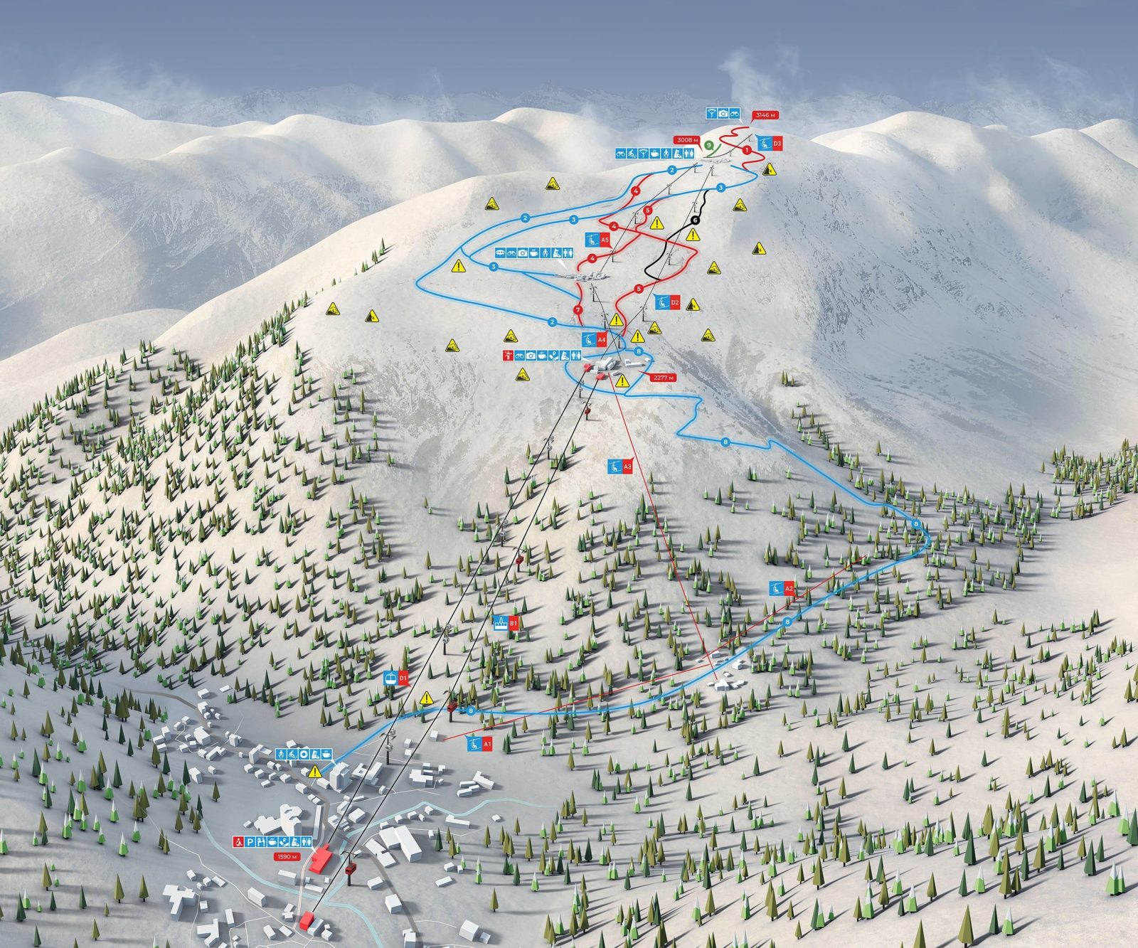 Горнолыжные курорты России: ТОП-12 мест для катания в сезоне 2025/26